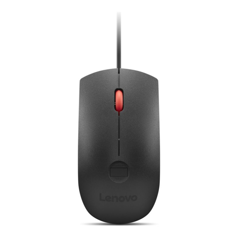Lenovo Pirkstu nospiedumu biometriska USB pele Gen3 | Vada | USB-A | Melna/Sarkana