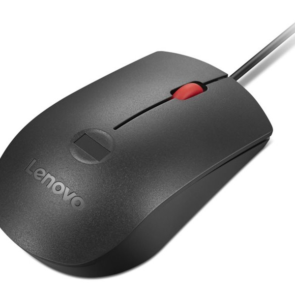 Lenovo Pirkstu nospiedumu biometriska USB pele Gen3 | Vada | USB-A | Melna/Sarkana