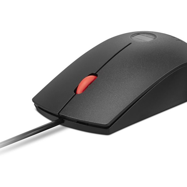 Lenovo Pirkstu nospiedumu biometriska USB pele Gen3 | Vada | USB-A | Melna/Sarkana