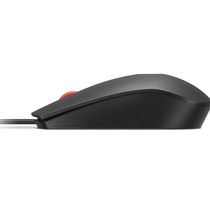 Lenovo Pirkstu nospiedumu biometriska USB pele Gen3 | Vada | USB-A | Melna/Sarkana