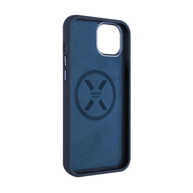 Fixed | MagFlow | Aizmugures vāciņš | Apple | iPhone 15 Pro | Šķidrais silikons | Zils