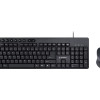 Gembird | Multimediju galda komplekts | KBS-UM-04 | Tastatūra un pele komplekts | Ar vadu | Pele iekļauta | US | Melns