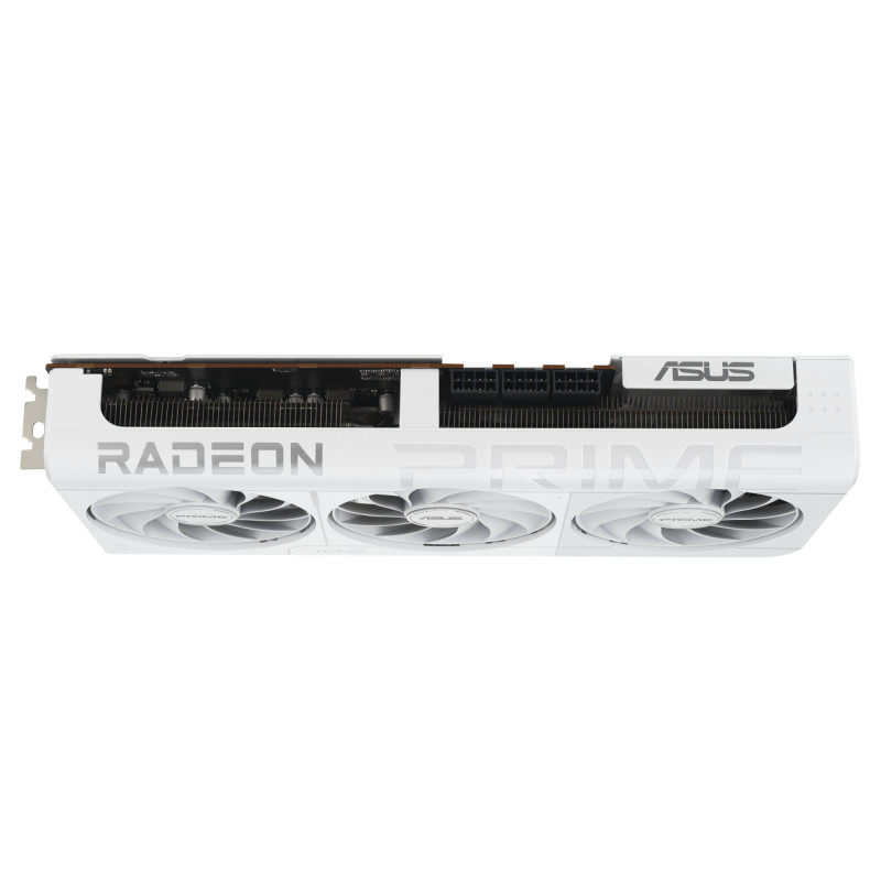 Asus Prime Radeon RX 9070 XT White OC Edition 16GB GDDR6 | AMD | 16 GB | Radeon RX 9070 XT | GDDR6 | HDMI portu skaits 1 | PCI Express 5.0