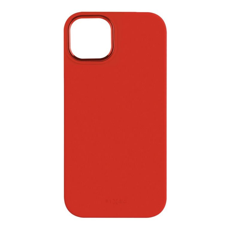 Fixed MagFlow | Aizmugures vāciņš | Apple | iPhone 16 Plus | Šķidrā silikona | Sarkans