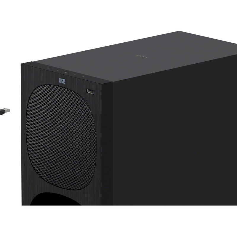 Sony | HT-S40R 5.1ch mājas kinozāles skaņas josla ar bezvadu aizmugurējiem skaļruņiem | Melna | Nē | USB ports | Wi‑Fi | Bluetooth | Bezvadu savienojums