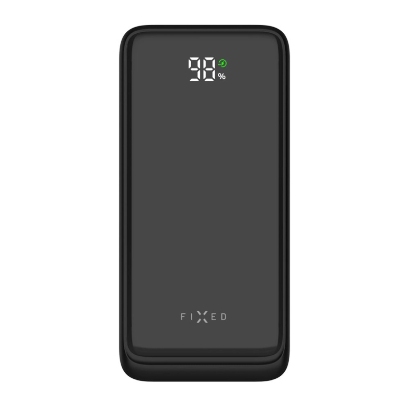 Fixed Power Bank Zen2 20 ar LCD displeju un PD 20W izeju | 20000 mAh | Melna