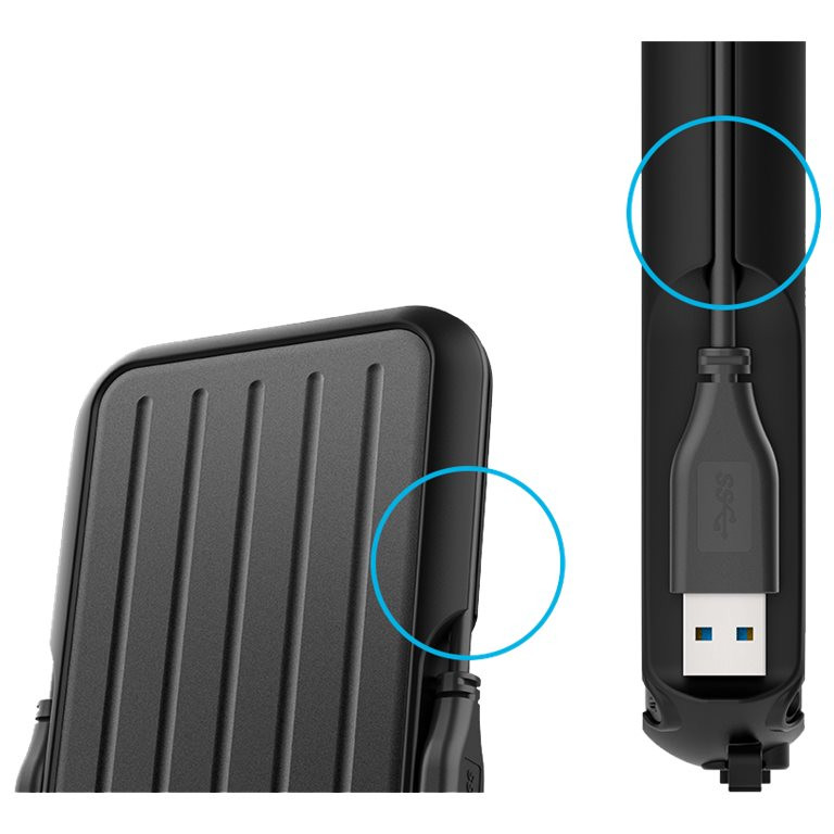 Portable Hard Drive | ARMOR A66 | 1000 GB | USB 3.2 Gen1 | Black