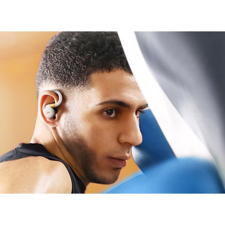 Anker Soundcore | Ausu austiņas ar āķi | Sport X20 | Bluetooth | ANC | Balts/Zelts