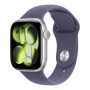 Apple Watch Series 11 GPS 42mm sudraba alumīnija korpuss ar Purple Fog sporta siksniņu - M/L | Apple