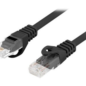 Lanberg | Komunācijas kabelis - CAT 6 | RJ-45 - spraudnis | RJ-45 - spraudnis | RJ-45 | Melns