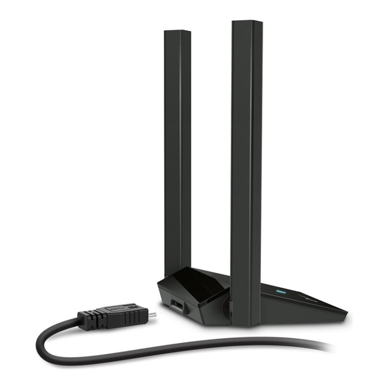 TP-LINK | AX1800 divu antenu augstas jaudas bezvadu USB adapters | Archer TX20U Plus | 802.11ax | 574+1201 Mbit/s | 10/100/1000 Mbit/s | Ethernet LAN (RJ-45) ports 0 | Mesh Support No | MU-MIMO Yes | No mobile broadband | Antenna type External