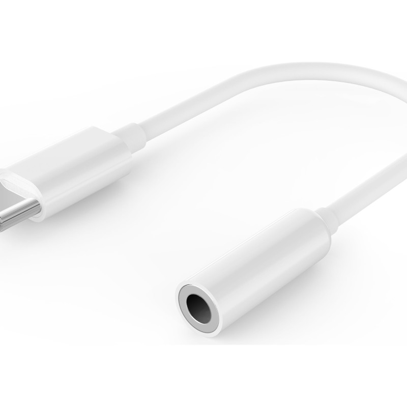 Cablexpert | USB Type-C spraudnis uz stereo 3,5 mm audio ligzdu adapters-kabelis, Balts | A-CM-3.5F-01