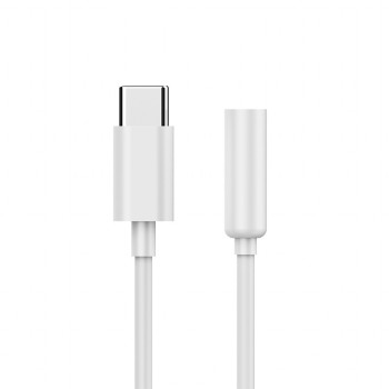 Cablexpert | USB Type-C spraudnis uz stereo 3,5 mm audio ligzdu adapters-kabelis, Balts | A-CM-3.5F-01