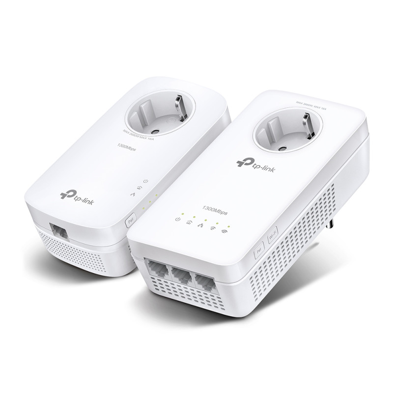 TP-LINK | AV1300 Gigabit Passthrough Powerline ac Wi-Fi Kit | TL-WPA8631P KIT | 1300 Mbit/s | Ethernet LAN (RJ-45) ports 3 | 802.11ac | Extra socket