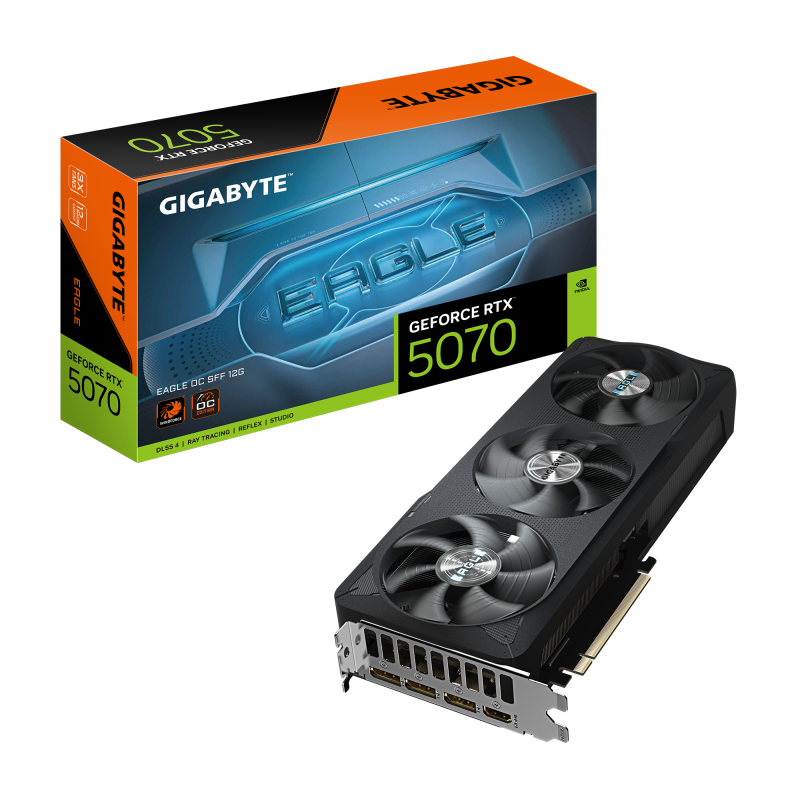 Gigabyte GeForce RTX 5070 EAGLE OC SFF 12G | NVIDIA | 12 GB | GeForce RTX 5070 | GDDR7 | HDMI portu skaits 1 | PCI-E 5.0
