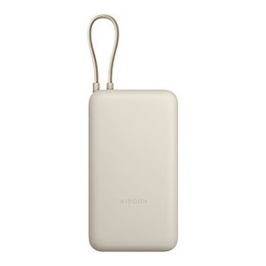 Xiaomi 33W Power Bank (integrēts kabelis) | 20000 mAh | USB-C/USB-C kabelis/USB-A | Tan