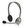 Logitech | Stereo austiņu komplekts | H111 | Iebūvēts mikrofons | 3.5 mm | Pelēks