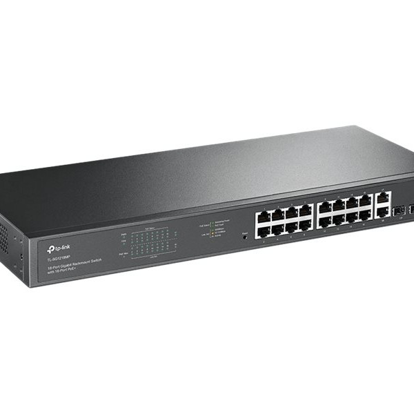 TP-LINK | Switch | TL-SG1218MP | Netiešots | Ierāmējams | 10/100 Mbps (RJ-45) porti 18 | SFP porti 2 | PoE+ porti 16 | Barošanas avots 100-240VAC, 50-60Hz