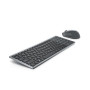 Dell | Keyboard and Mouse | KM7120W | Klaviatūra un pele komplekts | Bezvadu | Akumulatori iekļauti | Bluetooth | Bezvadu savienojums | Krievu | Titan Gray