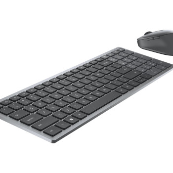 Dell | Keyboard and Mouse | KM7120W | Klaviatūra un pele komplekts | Bezvadu | Akumulatori iekļauti | Bluetooth | Bezvadu savienojums | Krievu | Titan Gray