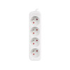 Lanberg | Cable Power Strip 4X French Outlets Quality-Grade Copper, 1.5 m | PS0-04E-0150-W