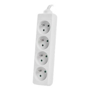 Lanberg | Cable Power Strip 4X French Outlets Quality-Grade Copper, 1.5 m | PS0-04E-0150-W