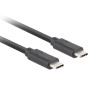 Lanberg | USB-C 3.1 Gen 2 kabelis, 10 GB/s PD100W, 1 m | CA-CMCM-32CU-0010-BK | USB Type-C uz USB Type-C