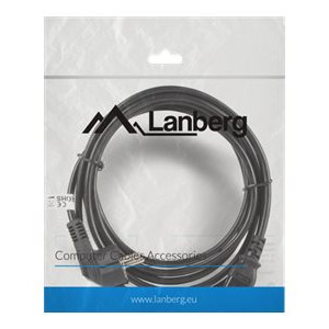 Lanberg | CEE 7/7 uz IEC 320 C13 barošanas kabelis | CA-C13C-11CC-0030-BK