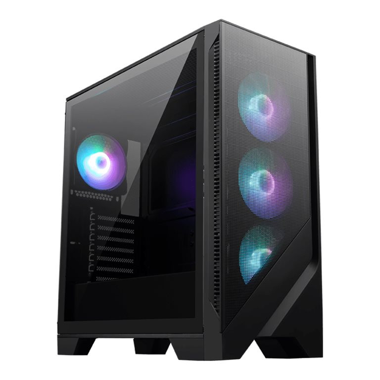 MSI PC korpuss | MAG FORGE 321R AIRFLOW | Sānu logs | Melns | Mid-Tower | ATX