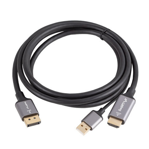 Lanberg HDMI (M) to Displayport (M) cable 4K, Black | CA-HDDP-20CU-0018-BK | 1.8 m