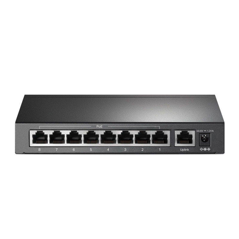 TP-LINK | Switch | TL-SF1009P | Nevadāms | Galda | 10/100 Mbps (RJ-45) portu skaits 9 | PoE+ portu skaits 8 | Barošanas avots Ārējais
