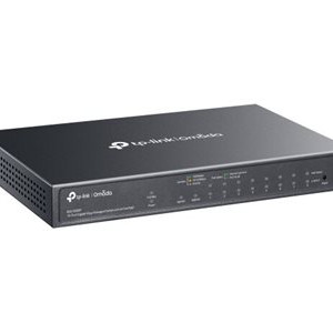 TP-LINK ES210GMP Omada 10 portu Gigabit viegli pārvaldāms komutators ar 8 portu PoE+ | TP-LINK