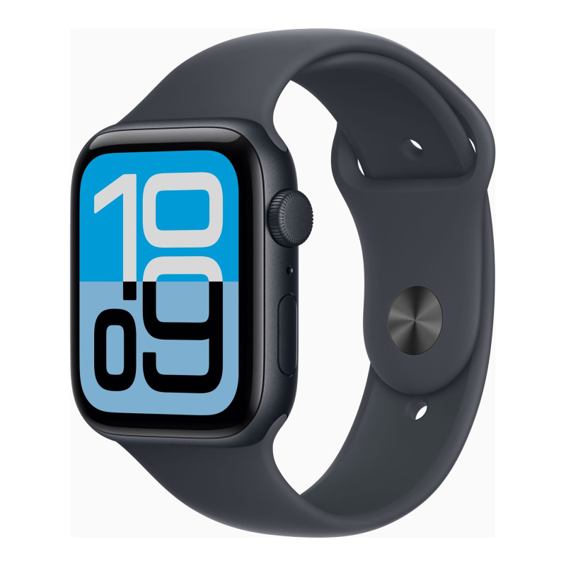 Apple Watch SE 3 GPS + Cellular 44mm Midnight alumīnija korpuss ar Midnight sporta siksnu - M/L | Apple