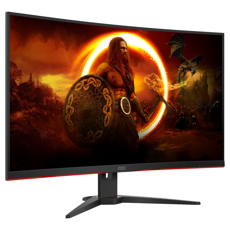 AOC | Curved Gaming Monitor | C32G2ZE | 31.5 " | VA | FHD | 16:9 | 240 Hz | 1 ms | 1920 x 1080 | 300 cd/m² | Headphone out (3.5mm) | HDMI ports quantity 2 | Black