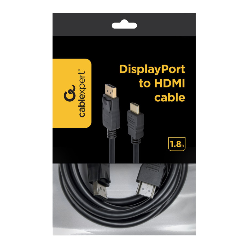 Cablexpert DisplayPort uz HDMI kabelis, 1.8 m | Cablexpert