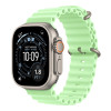 Apple | 130-200 mm | 49mm Neon Green Ocean Band - Natural Titanium Finish