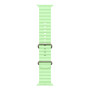 Apple | 130-200 mm | 49mm Neon Green Ocean Band - Natural Titanium Finish