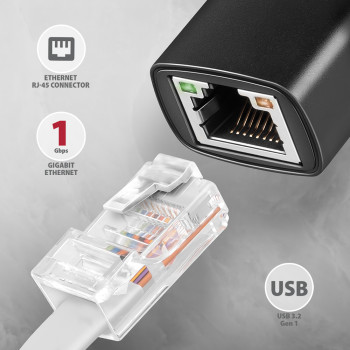 AXAGON ADE-ARC USB-C Gigabitu Ethernet adapters