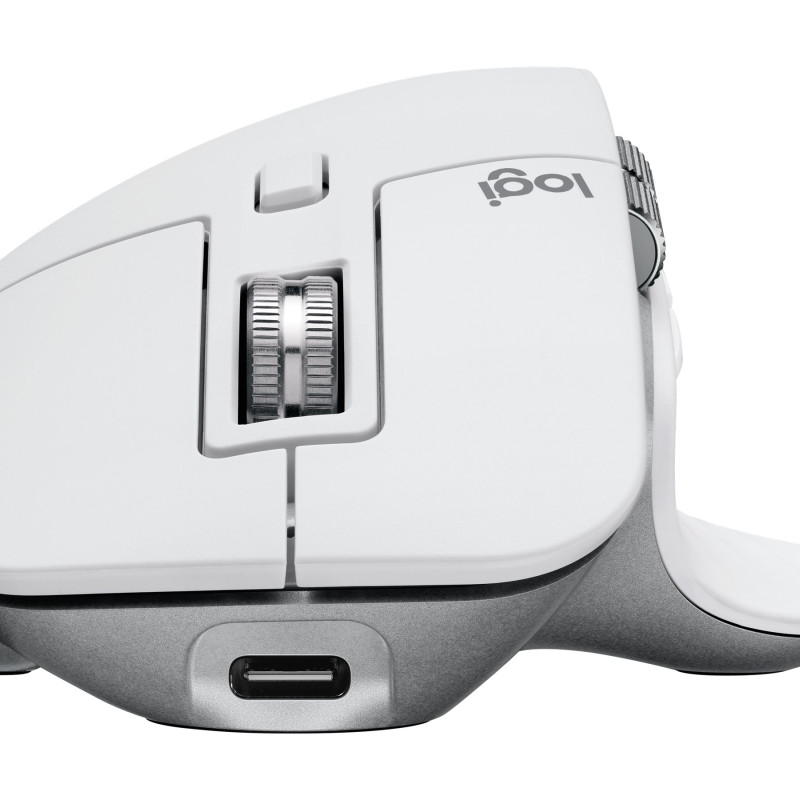 Logitech Mouse | MX MASTER 3S | Wireless | Bluetooth, 2.4GHz | Pale Gray