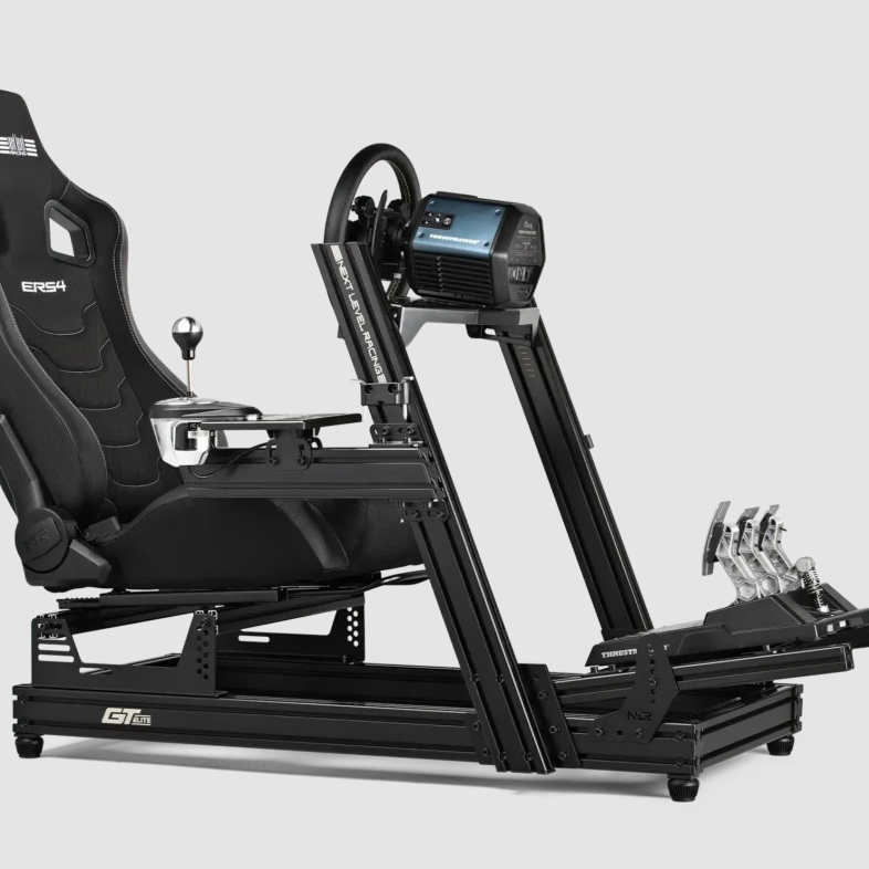 Next Level Racing | SIMAERO Mesh Fabric | Reclining Seat | ERS4 Elite Fabric & SimAero Mesh Edition | Black