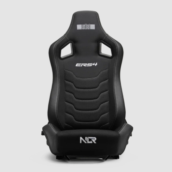 Next Level Racing | SIMAERO acs audums | Atgāžama sēdeklis | ERS4 Elite audums & SimAero acs izdevums | Melns