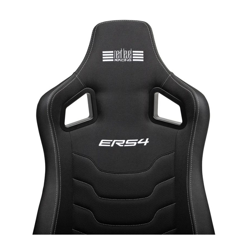 Next Level Racing | SIMAERO Mesh Fabric | Reclining Seat | ERS4 Elite Fabric & SimAero Mesh Edition | Black