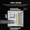 Corsair Dual Chamber PC korpuss | 6500X | Balts/Bambusa koks | Mid Tower