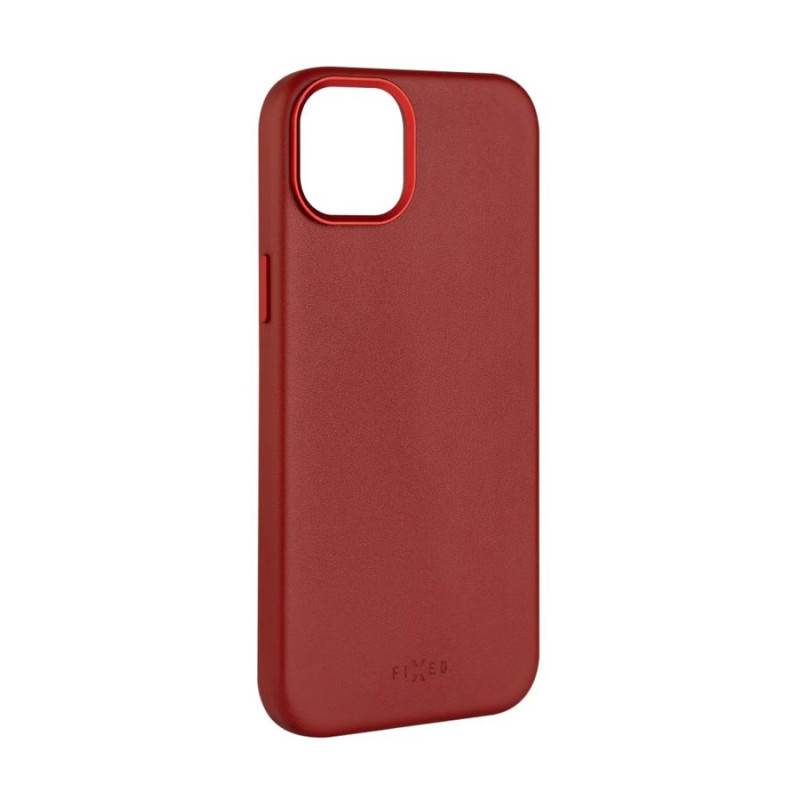 Fixed MagLeather | Aizmugures vāks | Apple | iPhone 16 | Āda | Sarkans