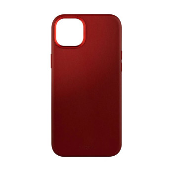 Fixed MagLeather | Aizmugures vāks | Apple | iPhone 16 | Āda | Sarkans