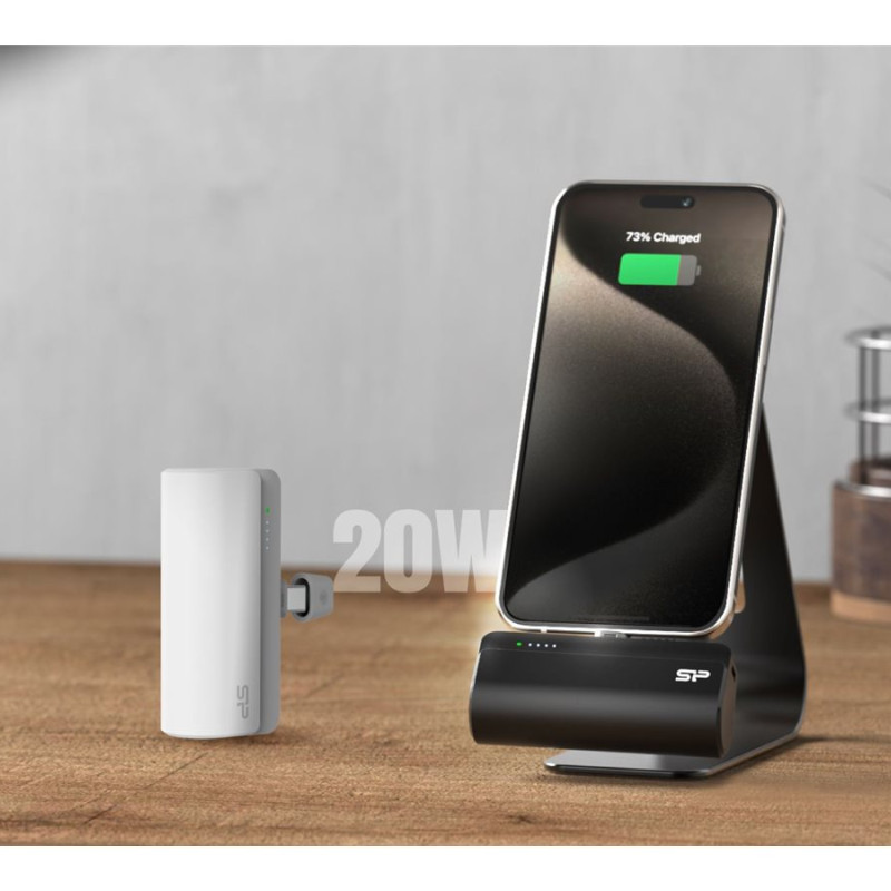 Silicon Power Power Bank | QD50 | 5000 mAh | USB-C | Balts