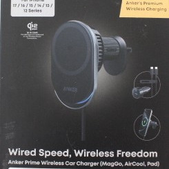 IZPĀRDOŠANA. Anker Prime bezvadu auto lādētājs Qi2.2 25W bezvadu uzlāde (MagGo, AirCool, Pad) | Anker Prime bezvadu auto lādētājs Qi2.2, 25W bezvadu uzlāde (MagGo, AirCool, Pad) | DEMO