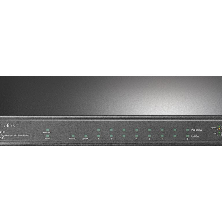 TP-LINK | Switch | TL-SG1210P | Nemanāžēts | Galda | Gigabit Ethernet (vara) porti 1 | SFP porti 1 | PoE+ porti 8 | 36 mēnesis(mēneši)