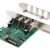 Digitus | USB 3.0, 4 porti, PCI Express paplašināšanas karte 4 porti A/F ārējie, VL805 čipsets | DS-30221-1