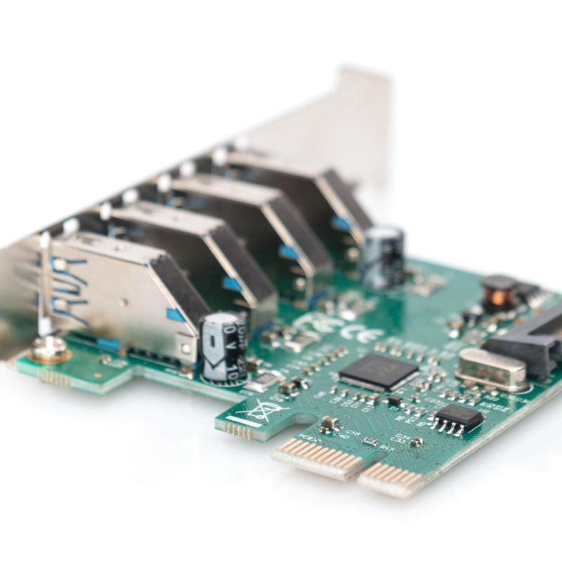 Digitus | USB 3.0, 4 porti, PCI Express paplašināšanas karte 4 porti A/F ārējie, VL805 čipsets | DS-30221-1